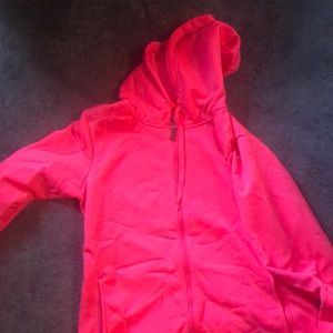 Full zip under Armour  light pink sweatshirt
